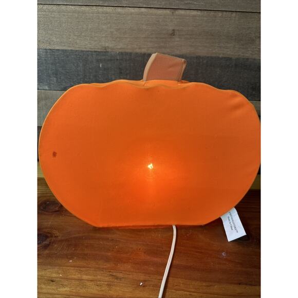 Trendmasters 1999 Fabric Halloween Jack-O-Lantern Pumpkin Electric Light Up - Picture 4 of 9